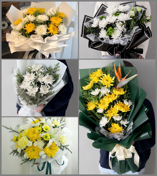 西藏山南市贡嘎县杰德秀镇白事花束代送